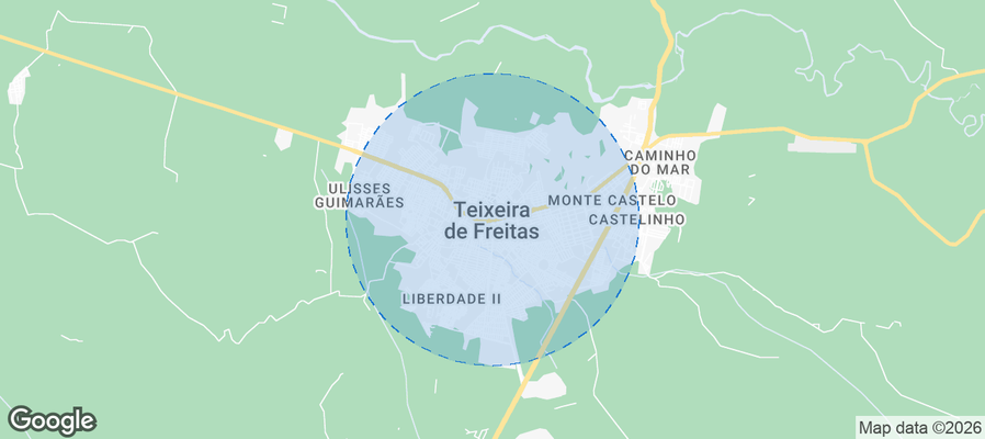 Teixeira de Freitas Airbnb map